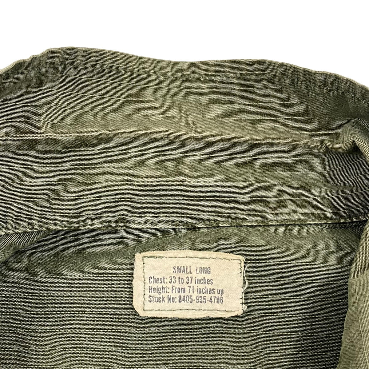 US ARMY 4thジャングルファティーグジャケット 古着・中古-5枚目のアイテム画像