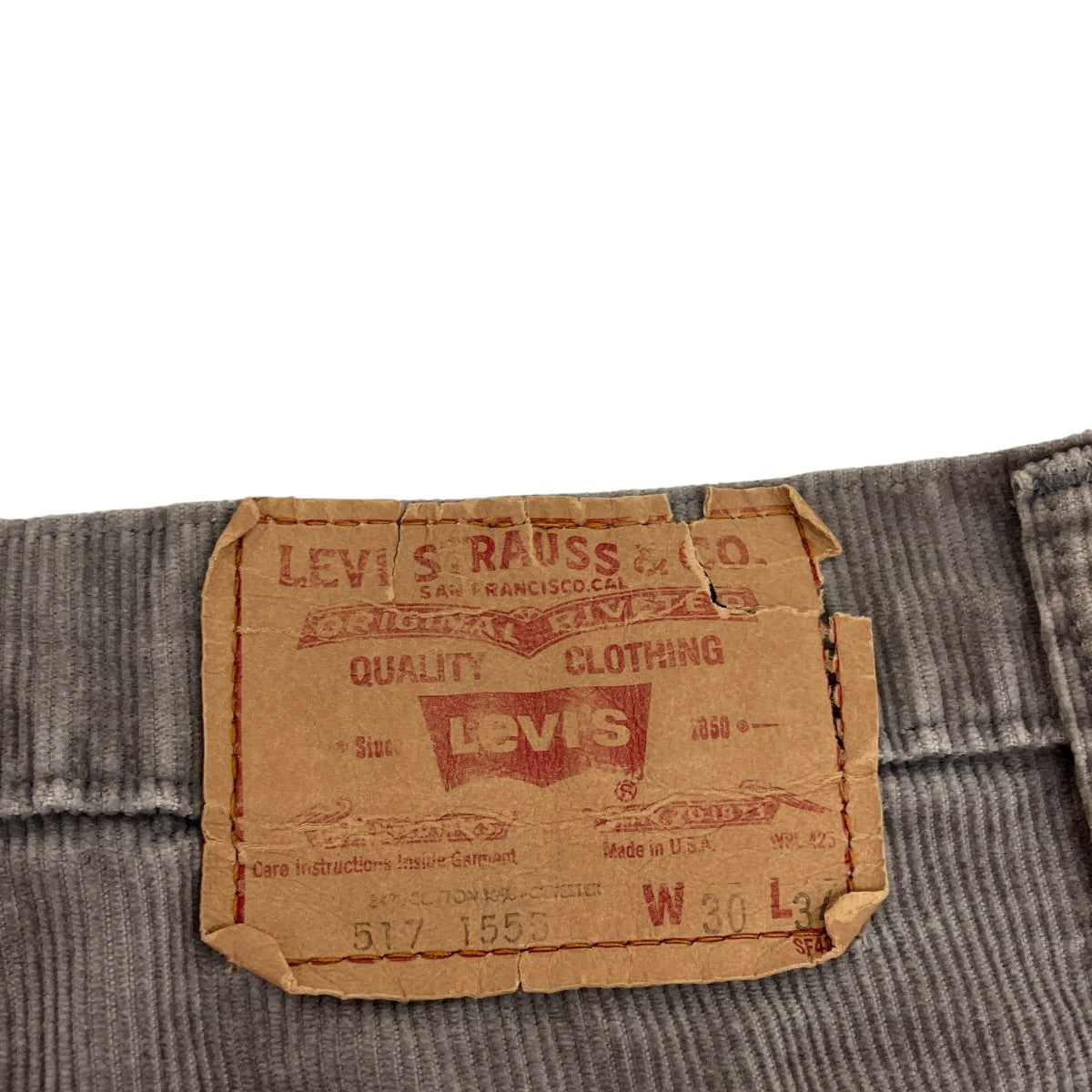 LEVI’S 80sコーデュロイパンツ517-1555 古着・中古-9枚目のアイテム画像