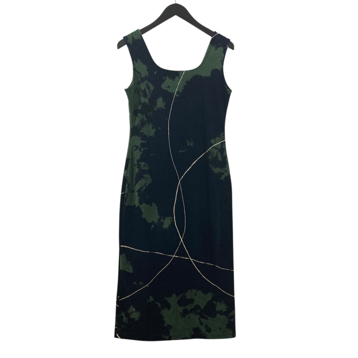 “Kintsugi” Velour Jersey Square Neck Sleeveless Dressノースリーブ・キャミソールワンピースMM24FW-JS071