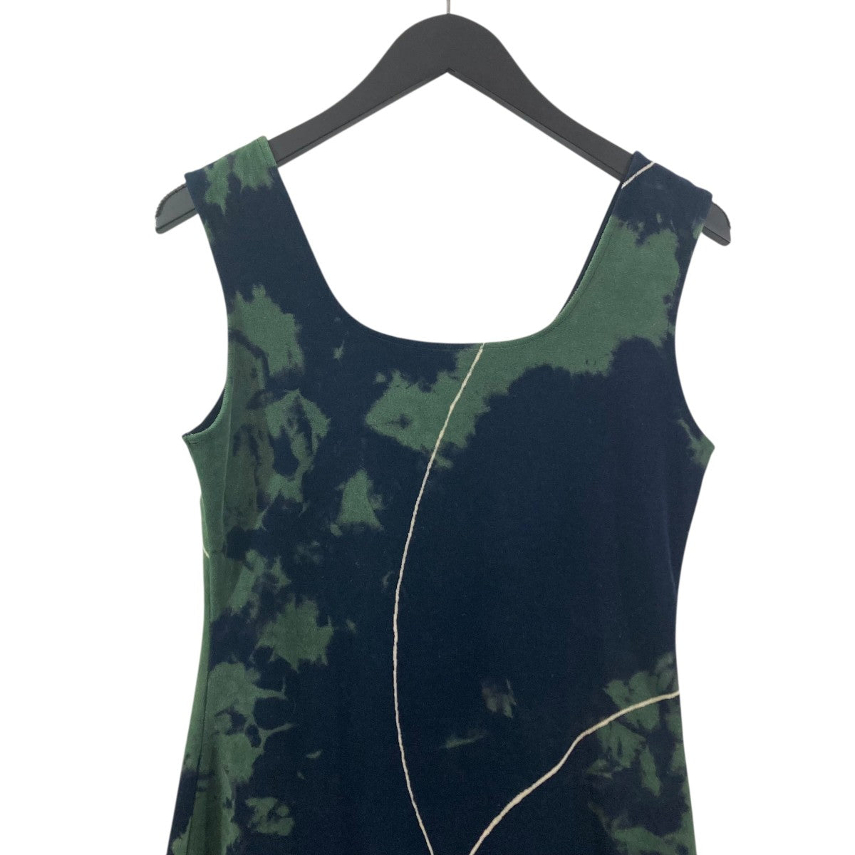 “Kintsugi” Velour Jersey Square Neck Sleeveless Dressノースリーブ・キャミソールワンピースMM24FW-JS071