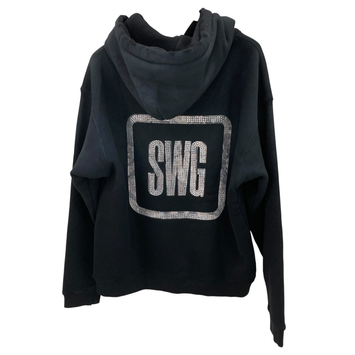 ダメージ加工／ラインストーンスウェットパーカーSWG25-HO07