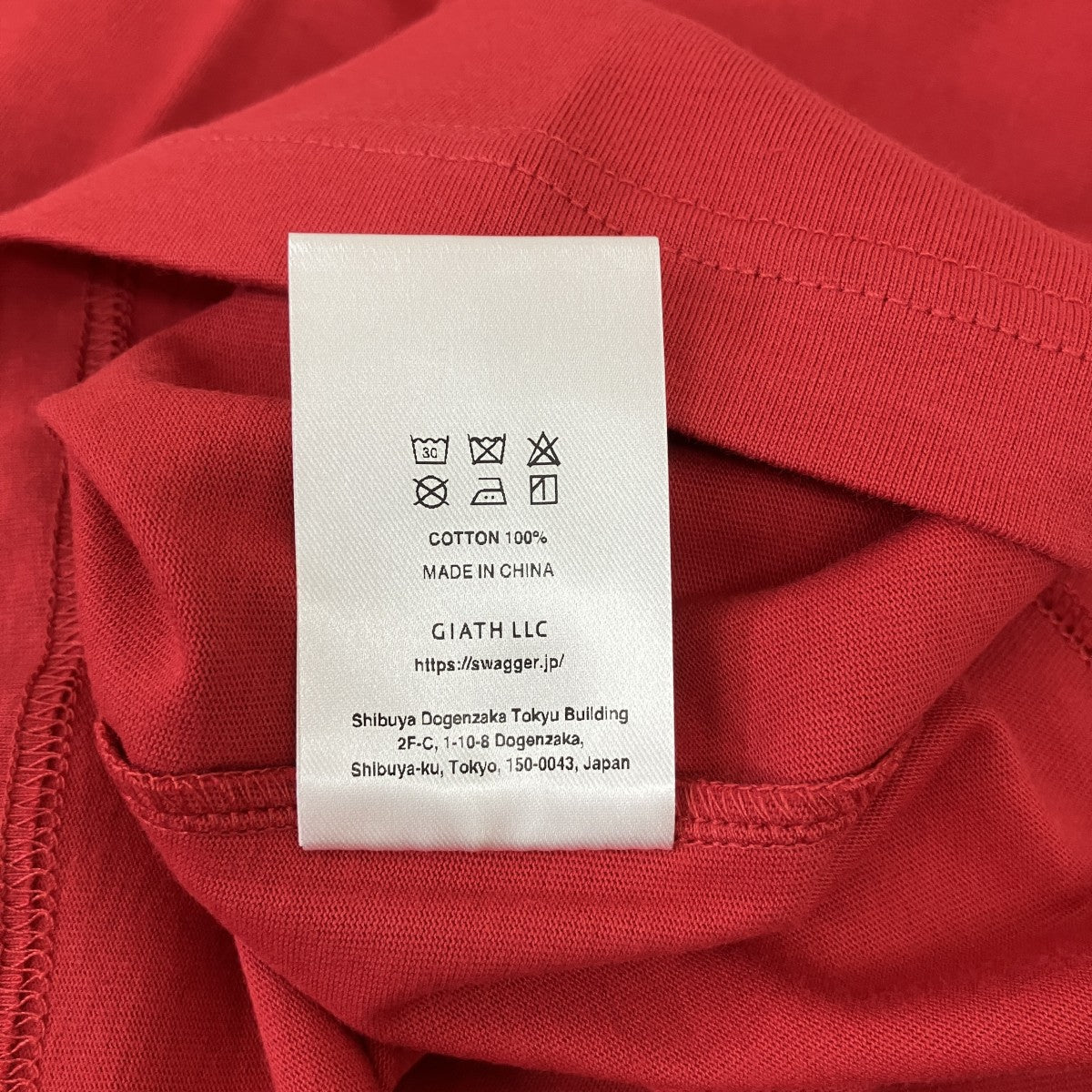 SWAGGER(スワッガー) TシャツSWG23-TS08 SWG23-TS08 レッド サイズ L