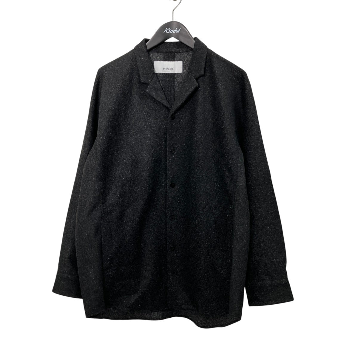 OVERCOAT DOLMAN SLEEVE TOP WITH NOTCHED COLLAR IN WOOL FLANNELネルシャツF23T05-NKCF 古着・中古-1枚目のアイテム画像