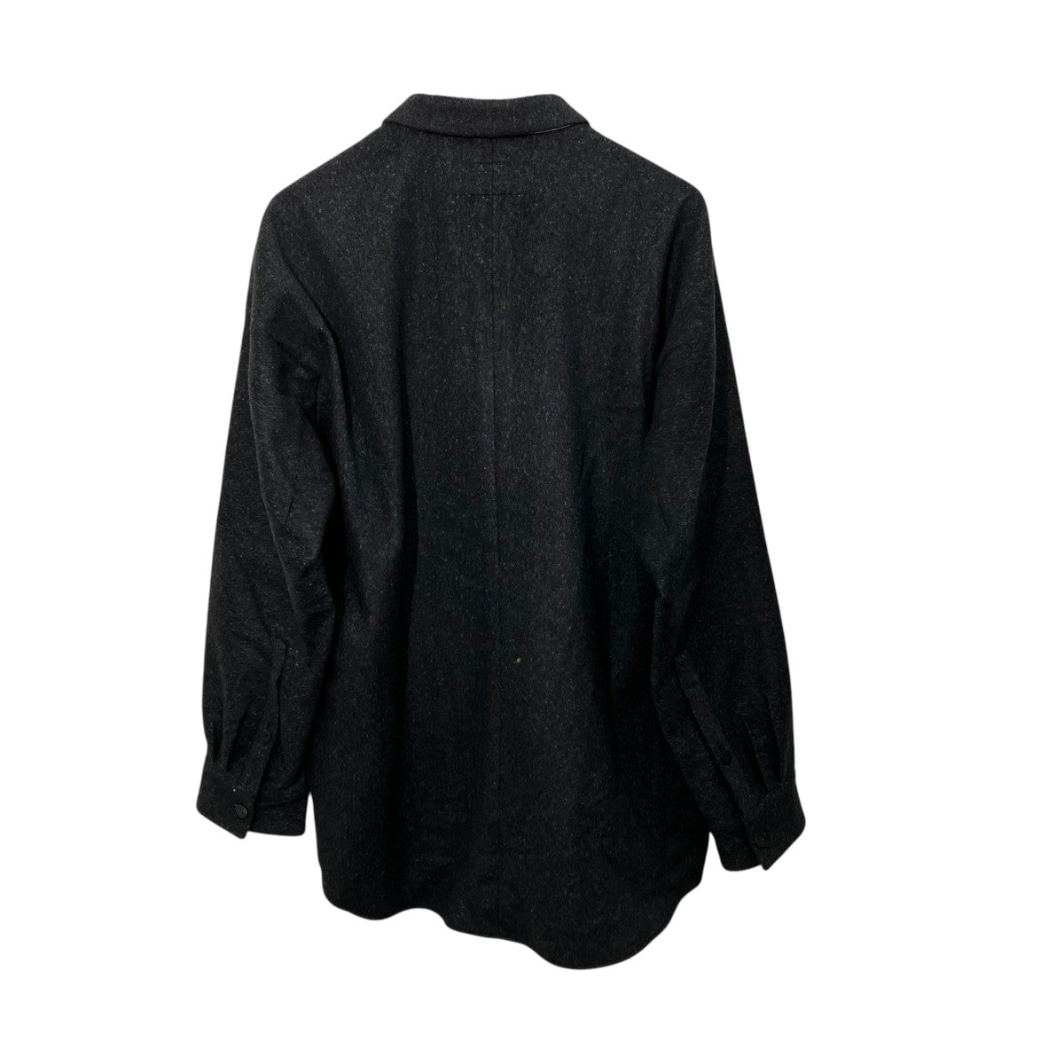 OVERCOAT DOLMAN SLEEVE TOP WITH NOTCHED COLLAR IN WOOL FLANNELネルシャツF23T05-NKCF 古着・中古-2枚目のアイテム画像