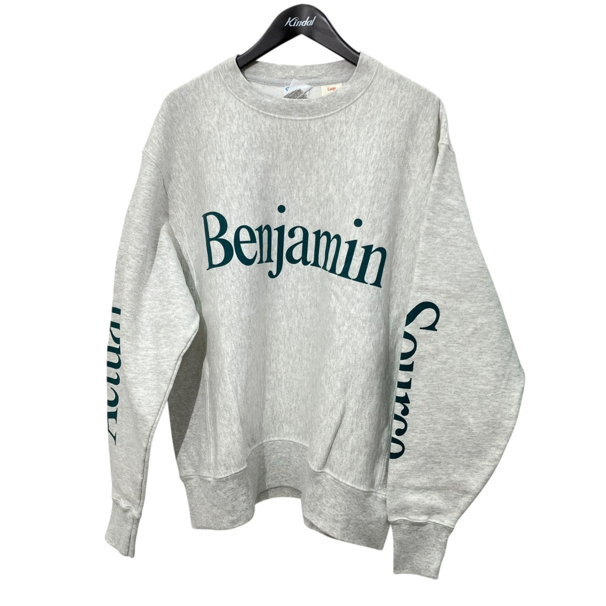 Champion REVERSE WEAVE ACTUAL SOURCE BENJAMIN EDGARクルーネックスウェット 古着・中古-1枚目のアイテム画像