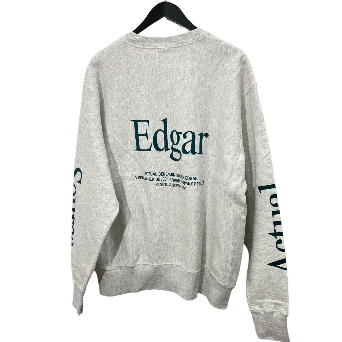 Champion REVERSE WEAVE ACTUAL SOURCE BENJAMIN EDGARクルーネックスウェット 古着・中古-2枚目のアイテム画像