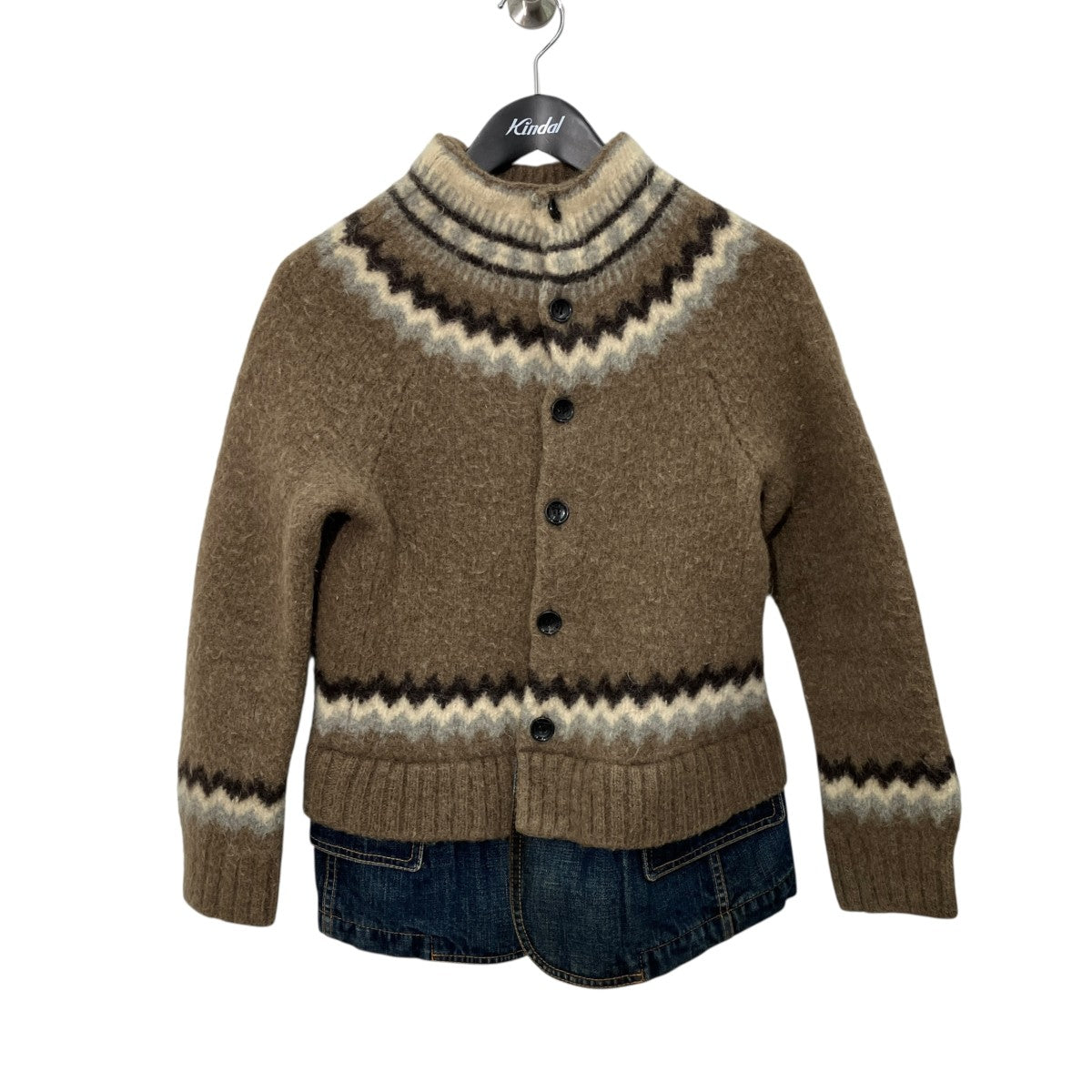tricot COMME des GARCONS AD2005デニム切替ウールジャケットTP-J017 古着・中古-1枚目のアイテム画像