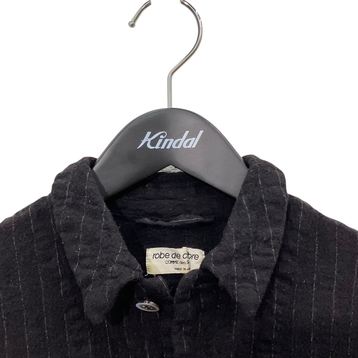 ROBE DE CHAMBRE COMME DES GARCONS AD1994ストライプウールシャツRB-040050 古着・中古-3枚目のアイテム画像