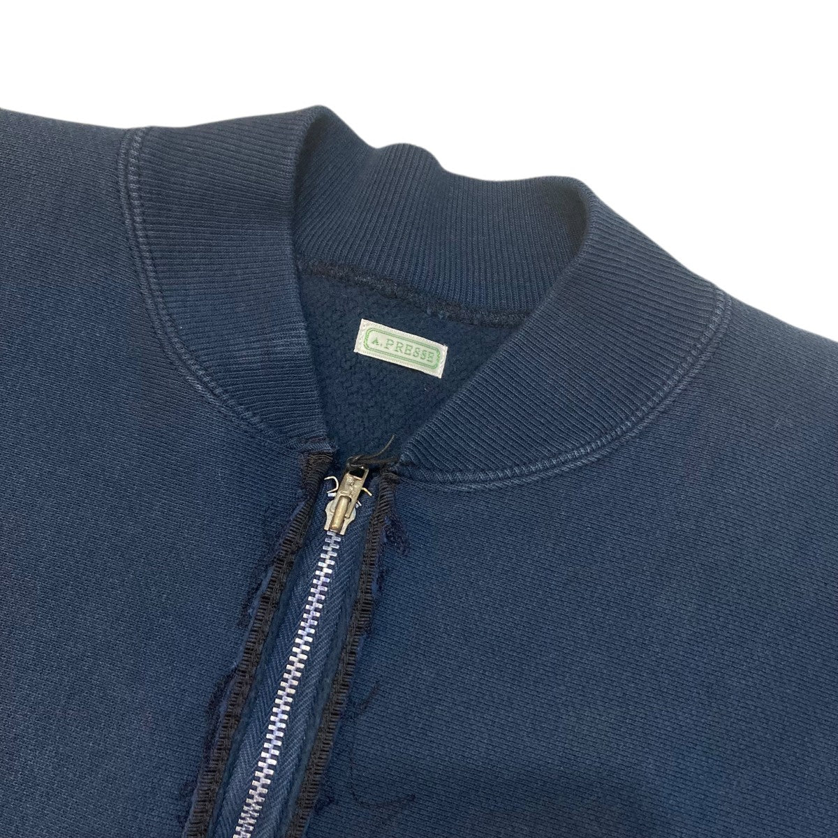 A．PRESSE 26SSVintage Half Zip Rib Collar Sweatshirtハーフジップスウェット26SAP-05-11 古着・中古-3枚目のアイテム画像