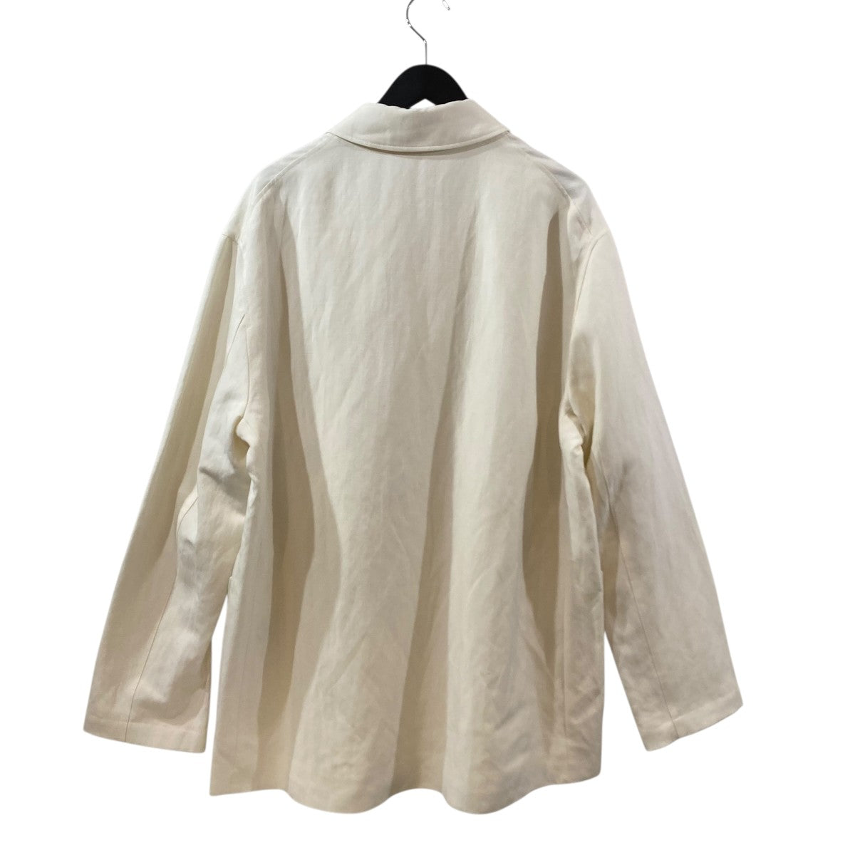 STUDIO NICHOLSON NOPI JACKET IN PARCHMENTリネンジャケット51-10-452002 古着・中古-2枚目のアイテム画像