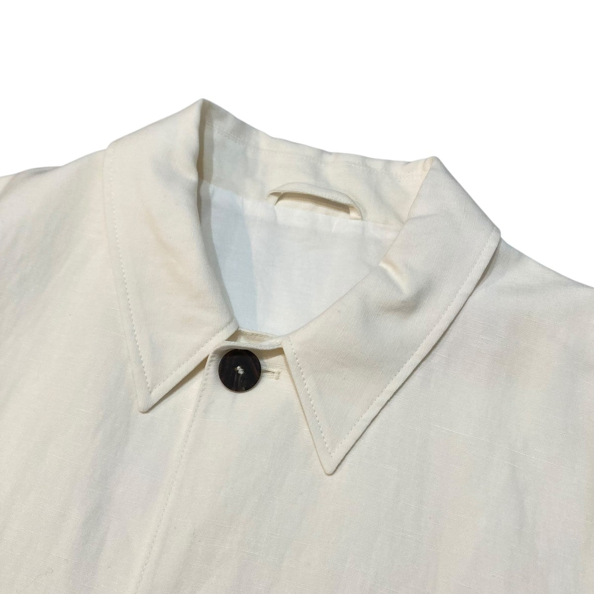 STUDIO NICHOLSON NOPI JACKET IN PARCHMENTリネンジャケット51-10-452002 古着・中古-3枚目のアイテム画像