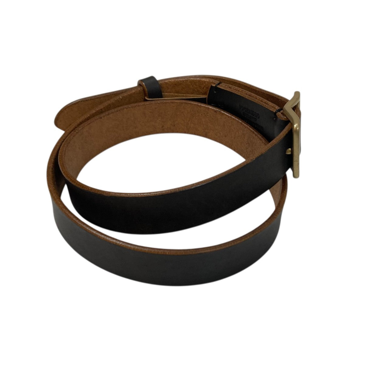 NICENESS Brown Core Oiled Cow Leather BeltレザーベルトNN-5201A16 古着・中古-4枚目のアイテム画像