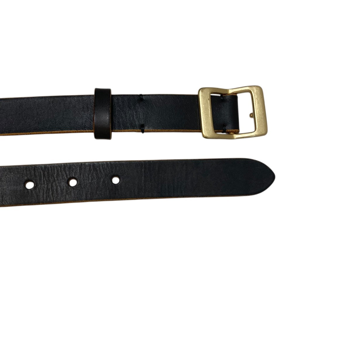 NICENESS Brown Core Oiled Cow Leather BeltレザーベルトNN-5201A16 古着・中古-5枚目のアイテム画像
