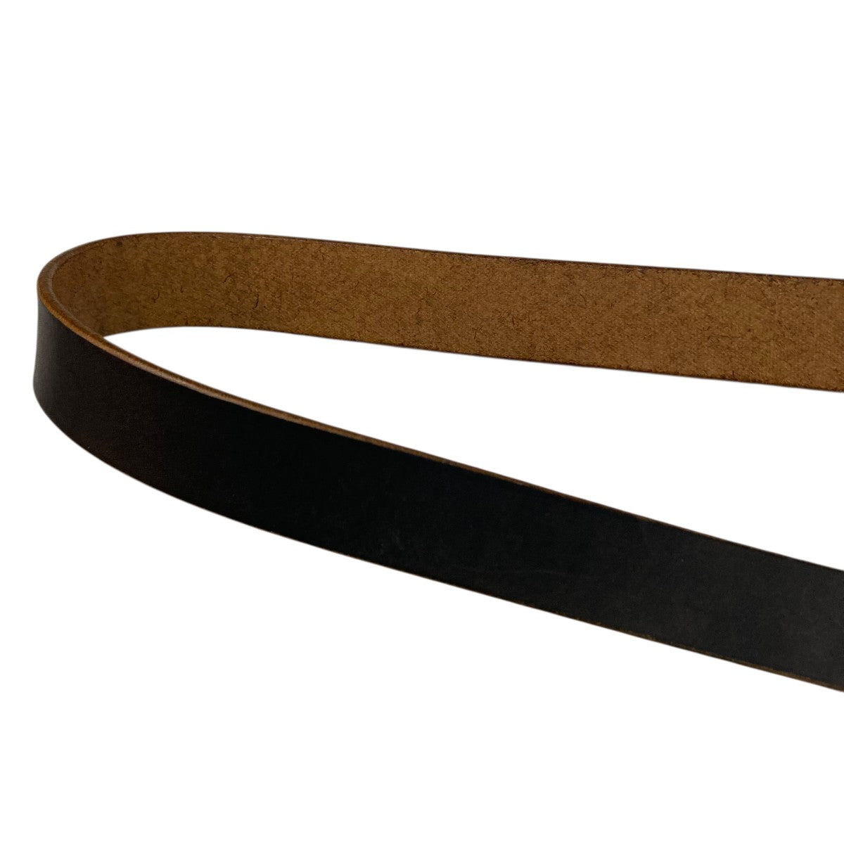 NICENESS Brown Core Oiled Cow Leather BeltレザーベルトNN-5201A16 古着・中古-7枚目のアイテム画像