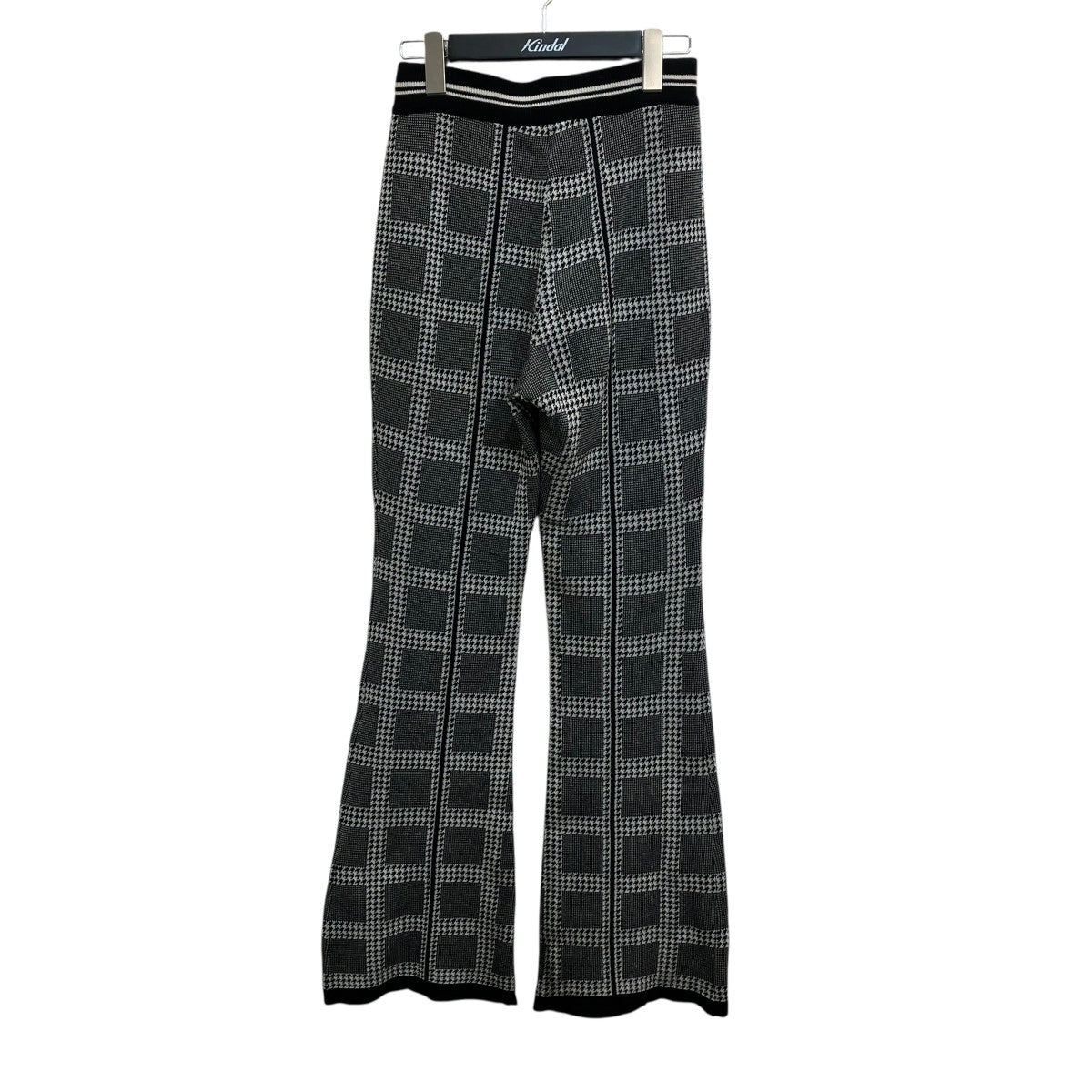 mame kurogouchi Multi Plaid Geometric Knit TrousersニットパンツMM23PS-KN719 古着・中古-1枚目のアイテム画像