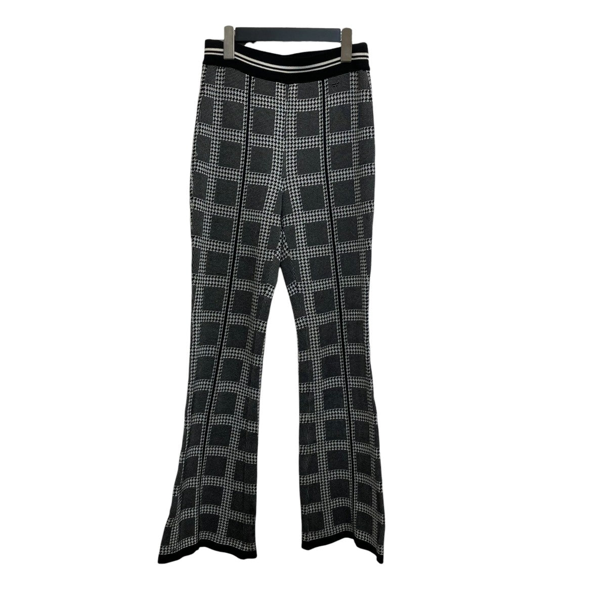 mame kurogouchi Multi Plaid Geometric Knit TrousersニットパンツMM23PS-KN719 古着・中古-2枚目のアイテム画像
