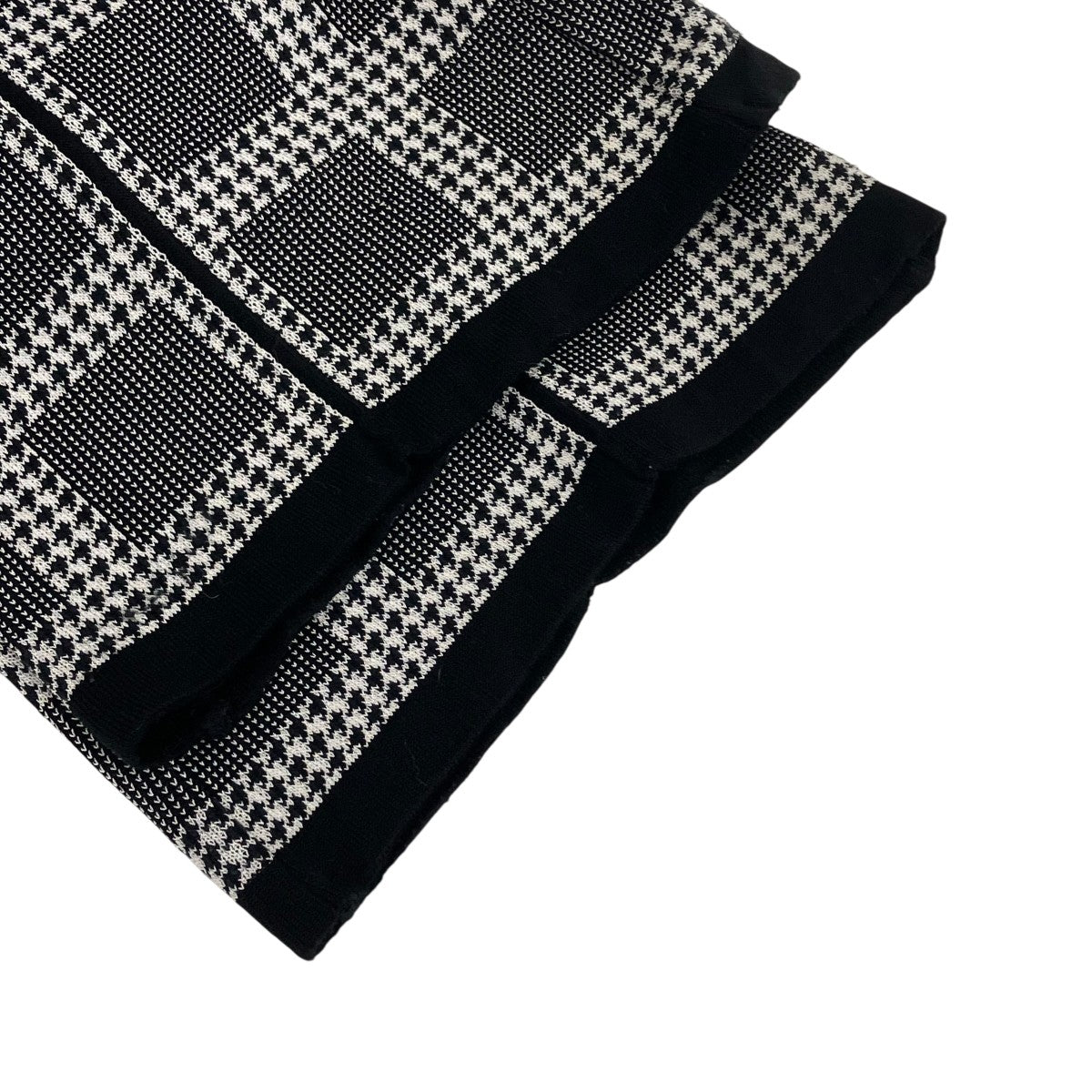 mame kurogouchi Multi Plaid Geometric Knit TrousersニットパンツMM23PS-KN719 古着・中古-4枚目のアイテム画像
