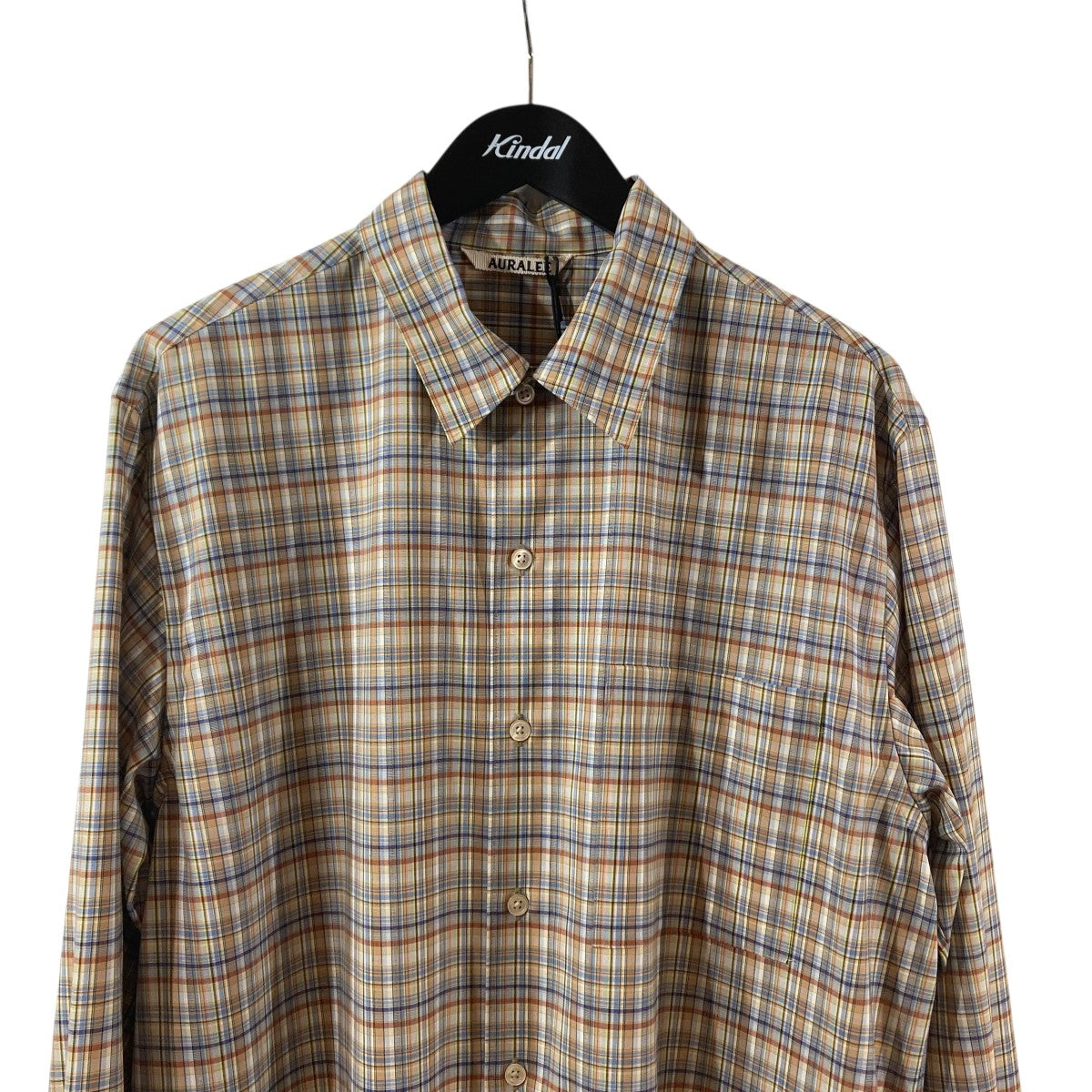AURALEE(オーラリー) 21SSWASHABLE SUPER LIGHT WOOL CHECK SHIRTS