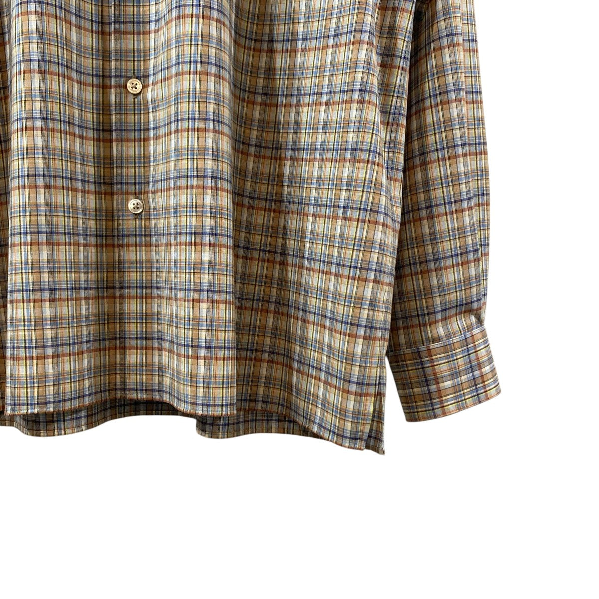 AURALEE(オーラリー) 21SSWASHABLE SUPER LIGHT WOOL CHECK SHIRTS