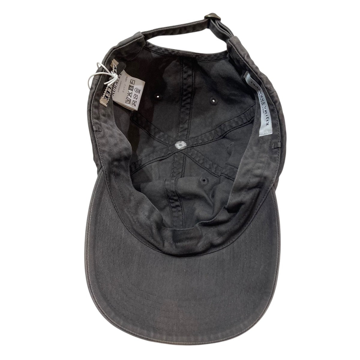新品 AURALEE CAP KIJIMATAKAYUKI A26SC02KT AURALEE GARMENT-DYED FINX CHINO CAP MADE BY KIJIMA TAKAYUKI #INK