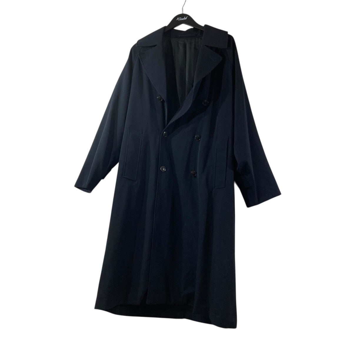 COMOLI WOOL GABARDINE DOUBLE BREASTED COAT P01-04005 古着・中古-1枚目のアイテム画像