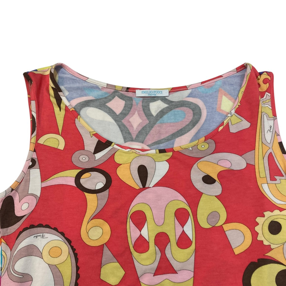 未使用★EMILIO PUCCI タンクトップ S Emilio Pucci(エミリオプッチ) タンクトップ マルチカラー サイズ L