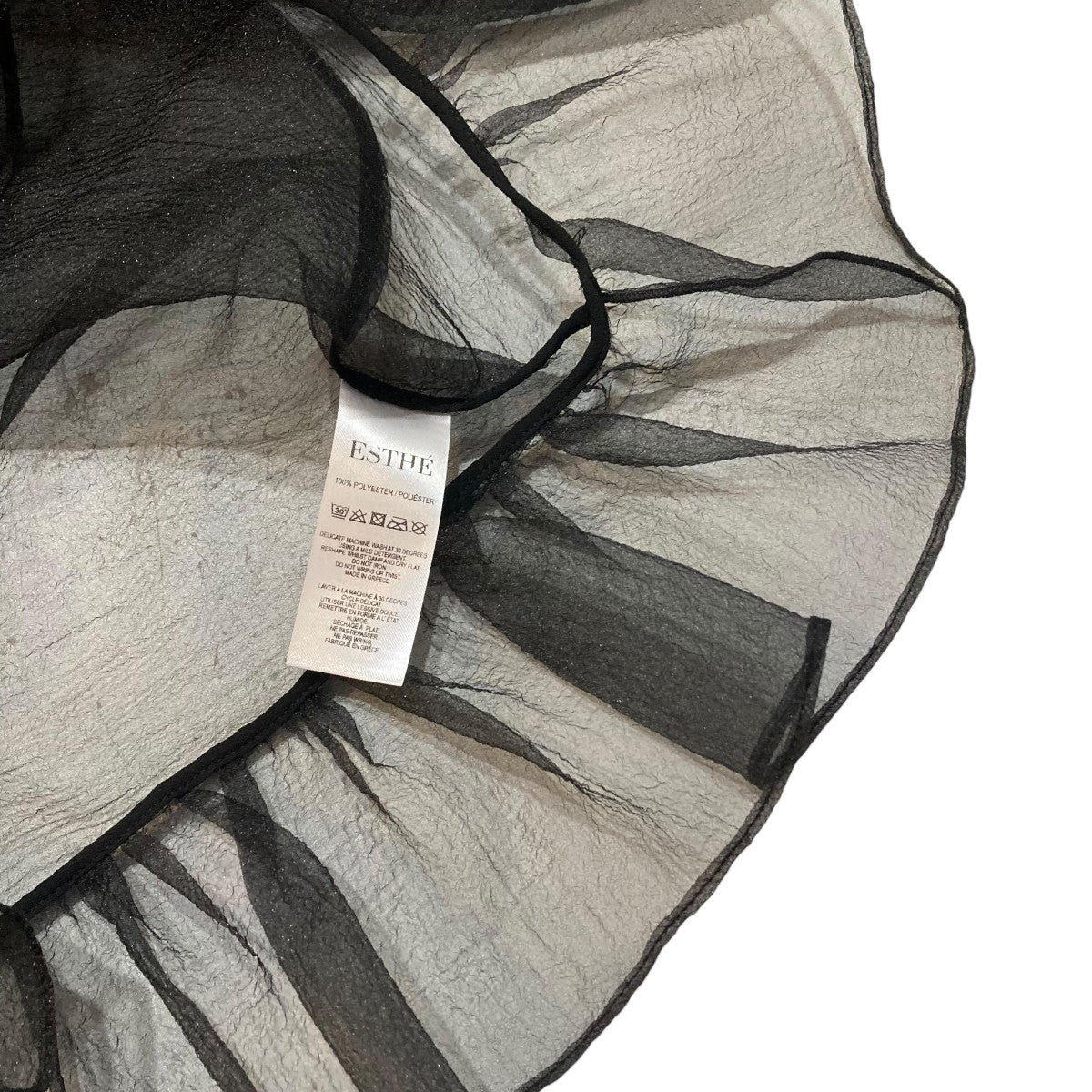 ESTHE Organza Balloon Sleeve Top半袖ブラウス252-3048a 古着・中古-5枚目のアイテム画像