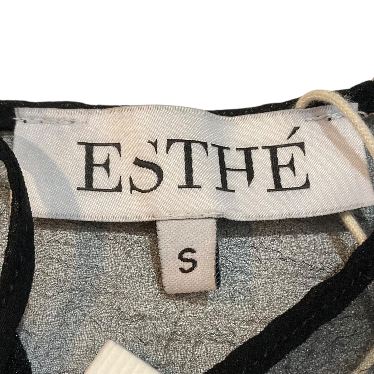 ESTHE Organza Balloon Sleeve Top半袖ブラウス252-3048a 古着・中古-6枚目のアイテム画像