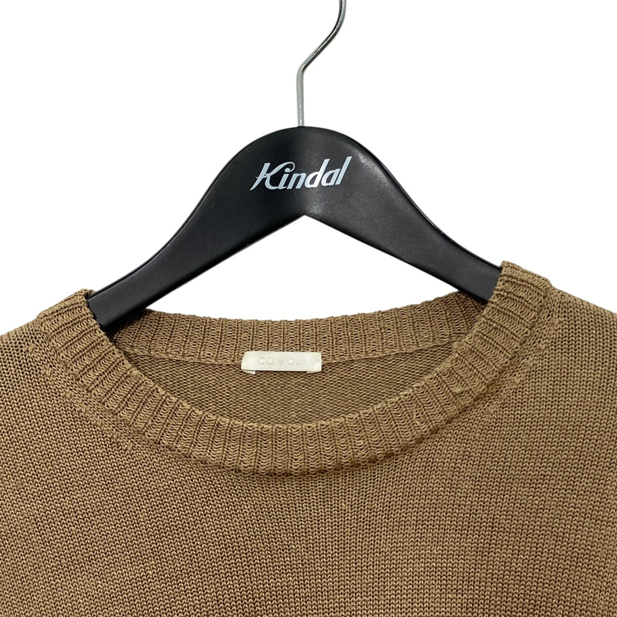 COMOLI(コモリ) クルーネックニットK01-06003 K01-06003 キャメル