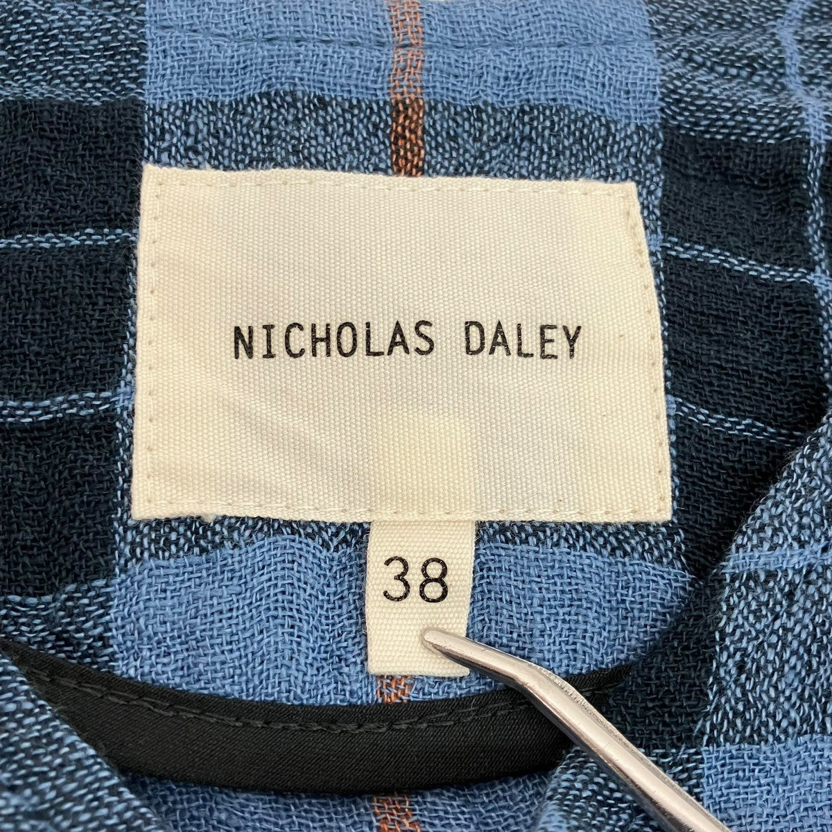 NICHOLAS DALEY(ニコラスデイリー) チェックノーカラージャケット