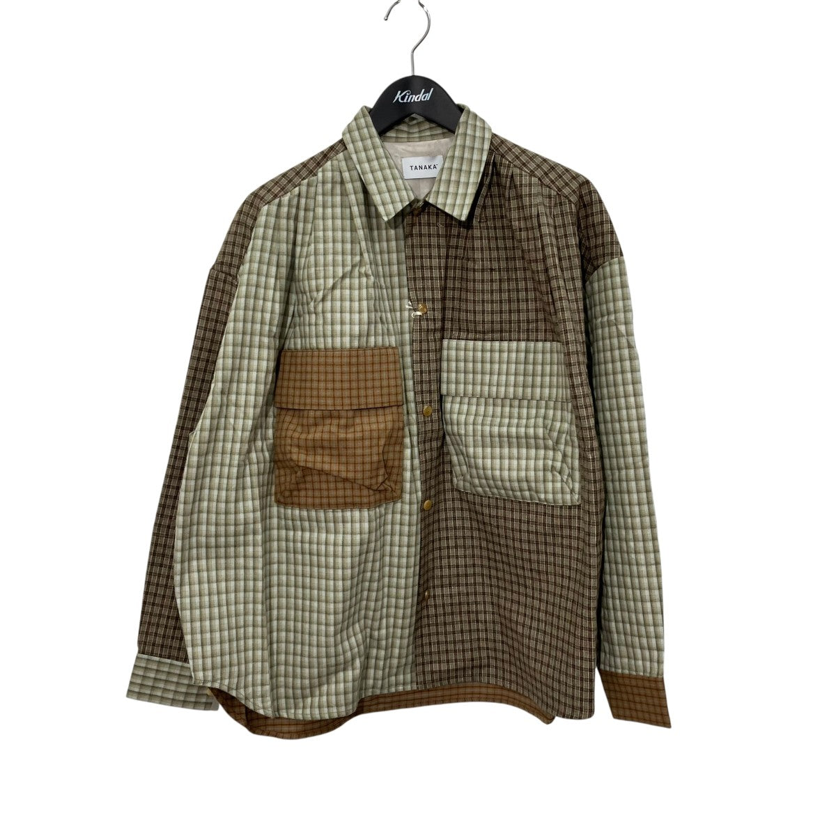 OVERSHIRTチェック長袖シャツST-216-MC