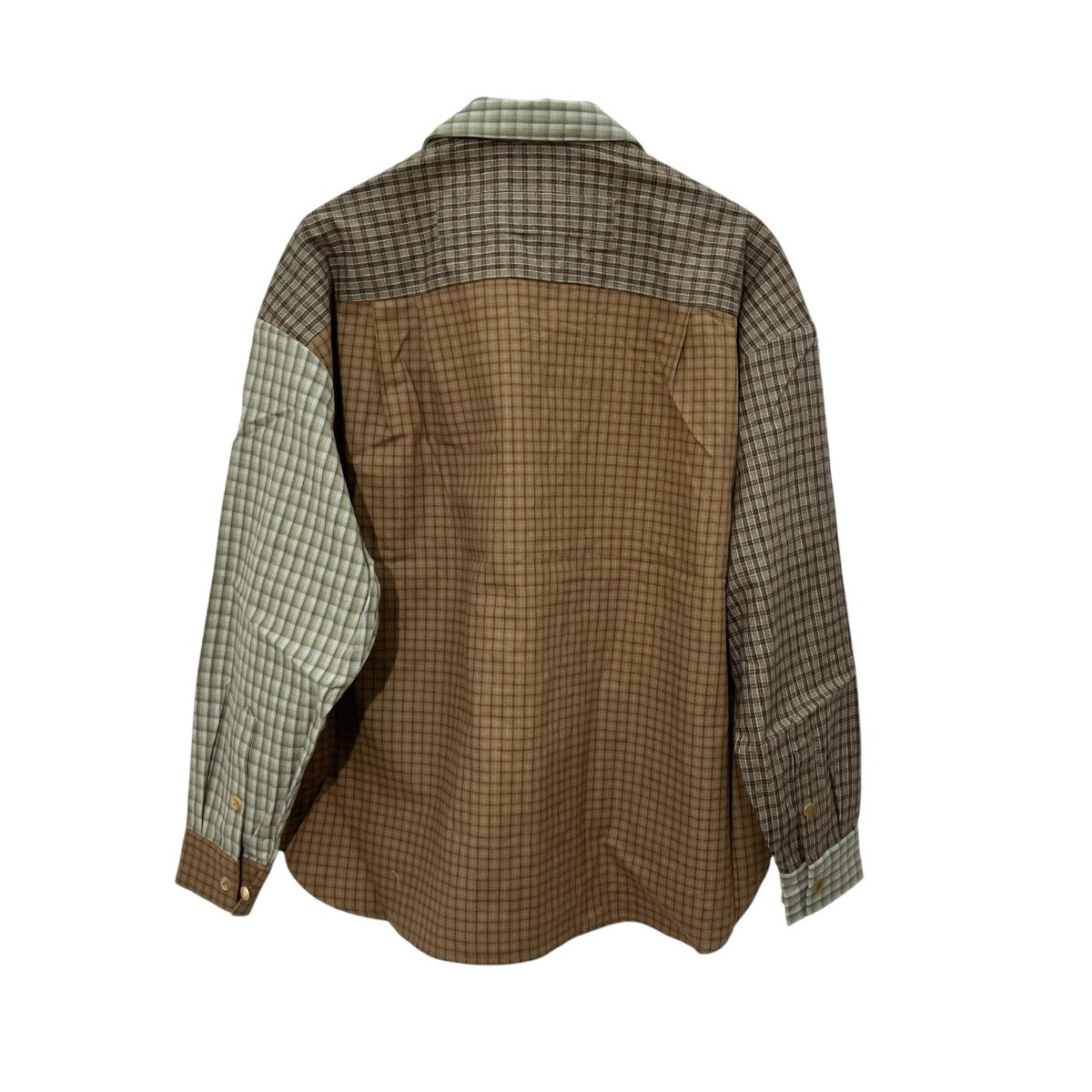 OVERSHIRTチェック長袖シャツST-216-MC