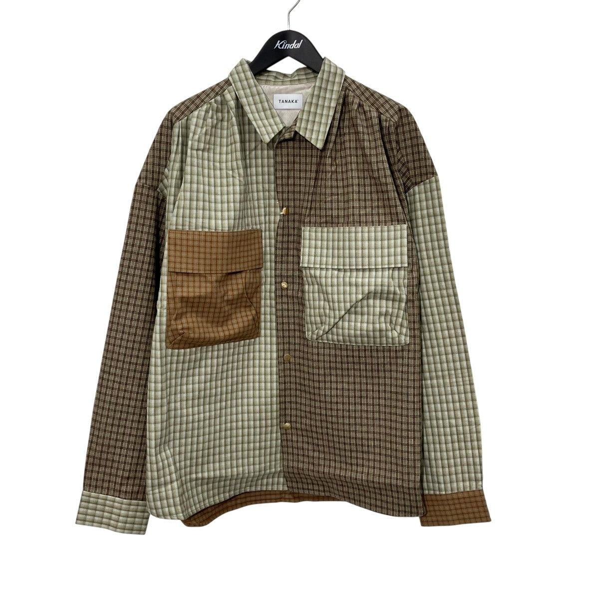 OVERSHIRTチェック長袖シャツST-216-MC