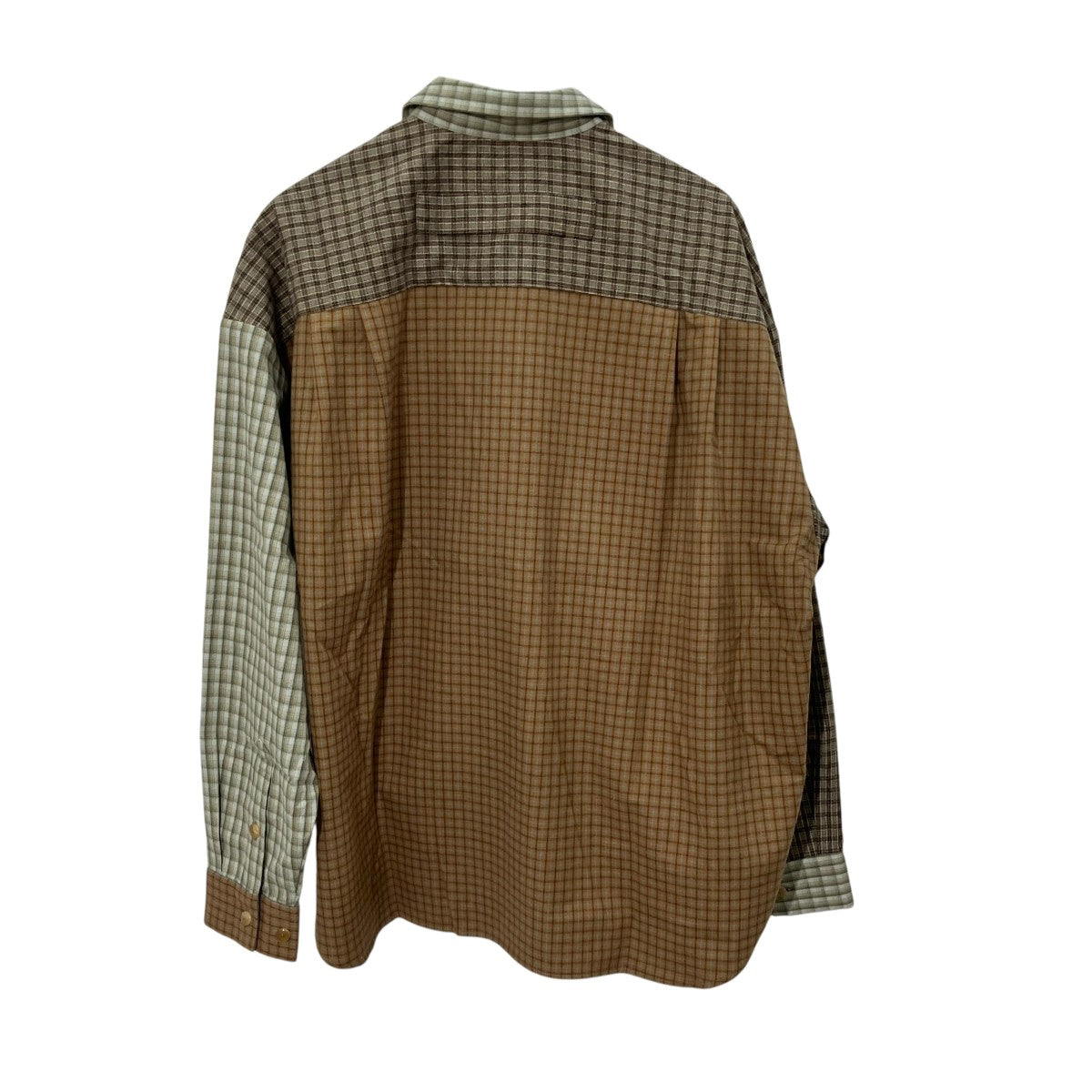 TANAKA OVERSHIRTチェック長袖シャツST-216-MC 古着・中古-2枚目のアイテム画像