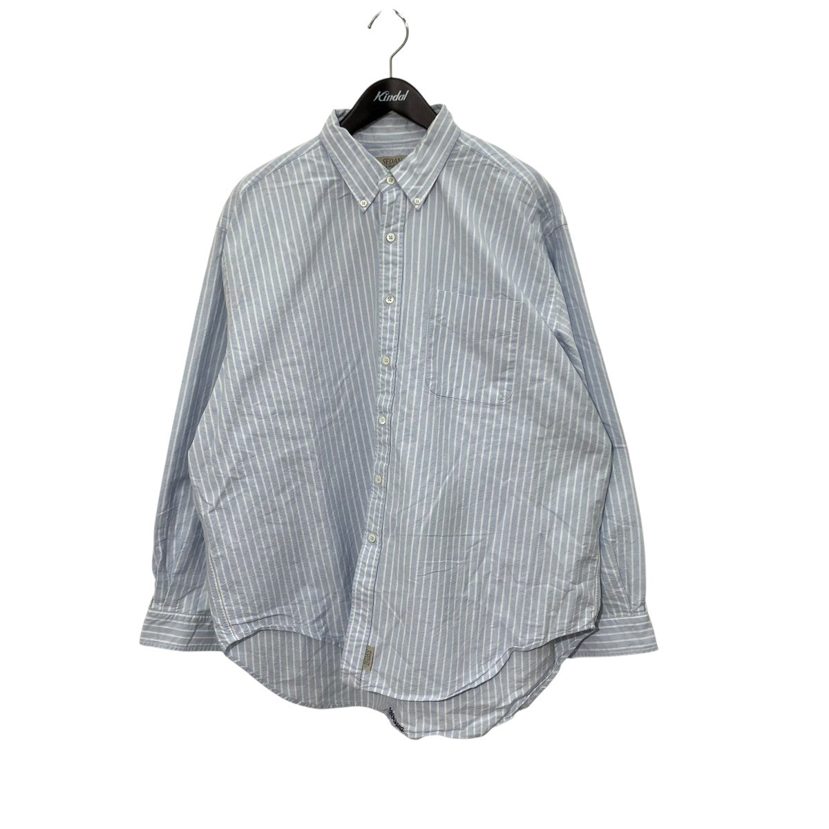SEDAN ALL-PURPOSE Oxford Stripe Big BD ShirtストライプボタンダウンシャツSD21F-SH01 古着・中古-1枚目のアイテム画像