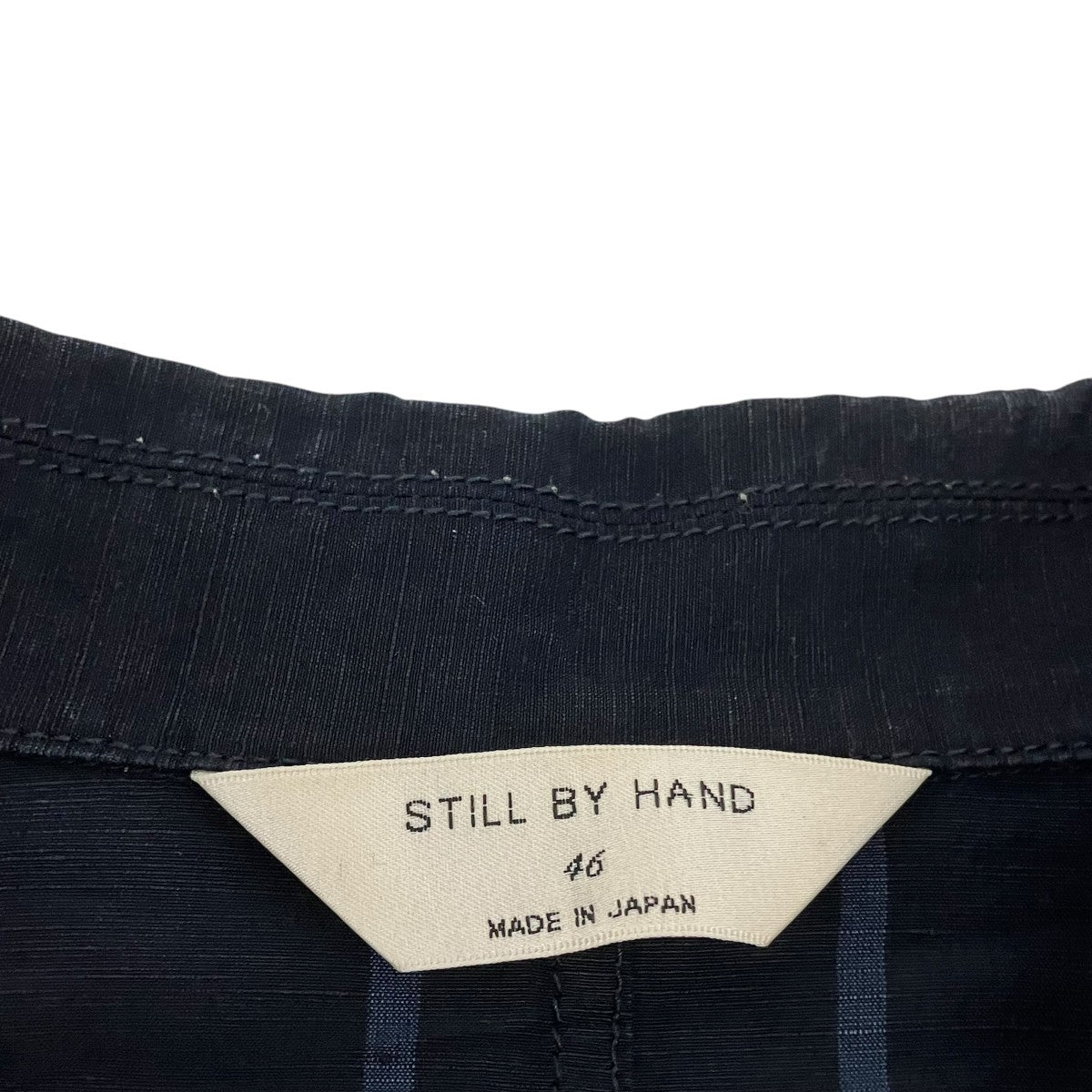STILL BY HAND ストライプオープンカラージャケットBL03211 古着・中古-5枚目のアイテム画像