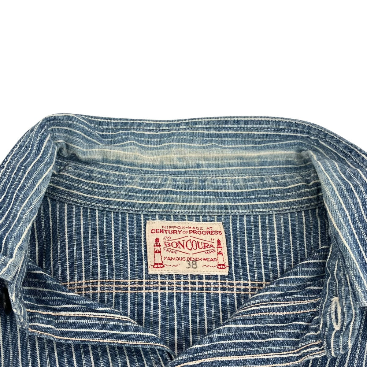 BONCOURA ストライプ長袖シャツ 古着・中古-6枚目のアイテム画像