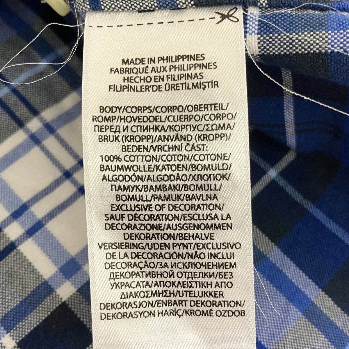 RALPH LAUREN CUSTOM FITチェックボタンダウンシャツ 古着・中古-6枚目のアイテム画像