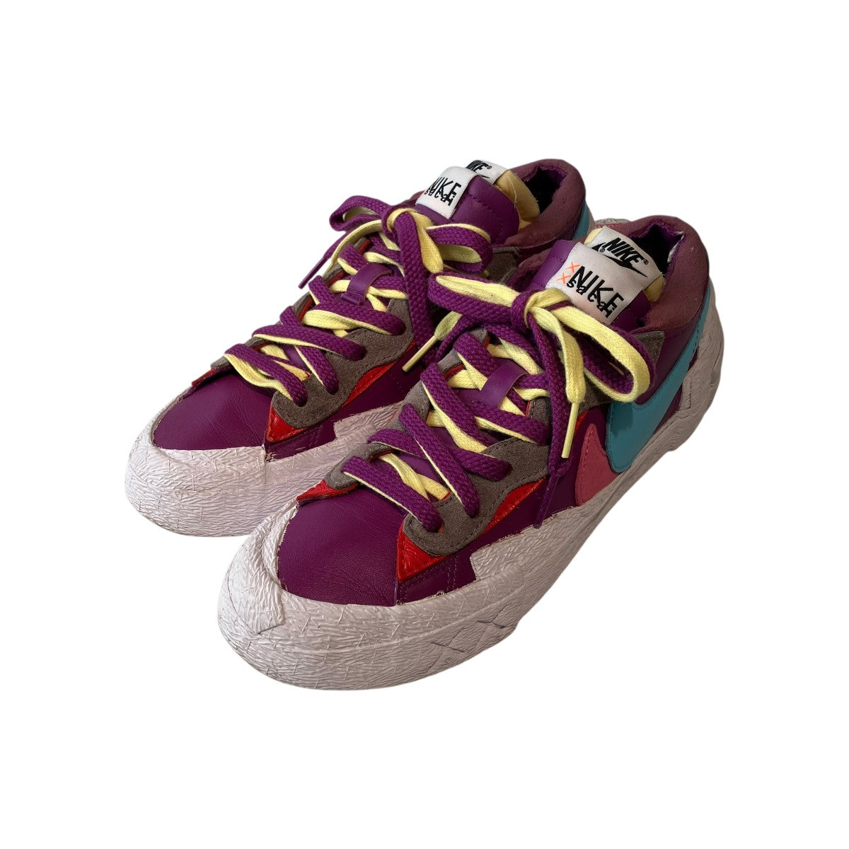 NIKE×KAWS×sacai Blazer Low Purple DuskローカットスニーカーDM7901-500 古着・中古-1枚目のアイテム画像