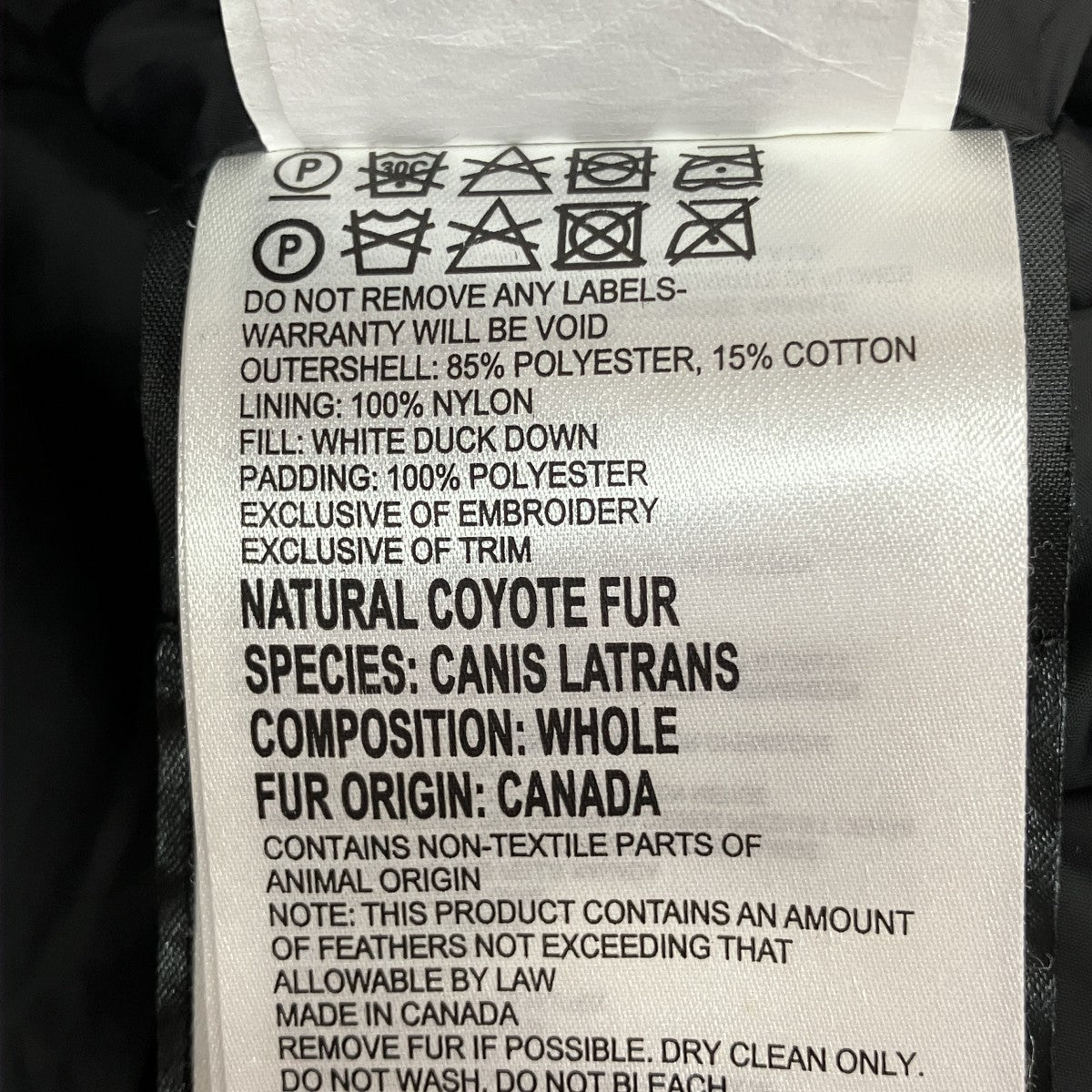CANADA GOOSE 3438JM JASPERダウンジャケット 古着・中古-7枚目のアイテム画像