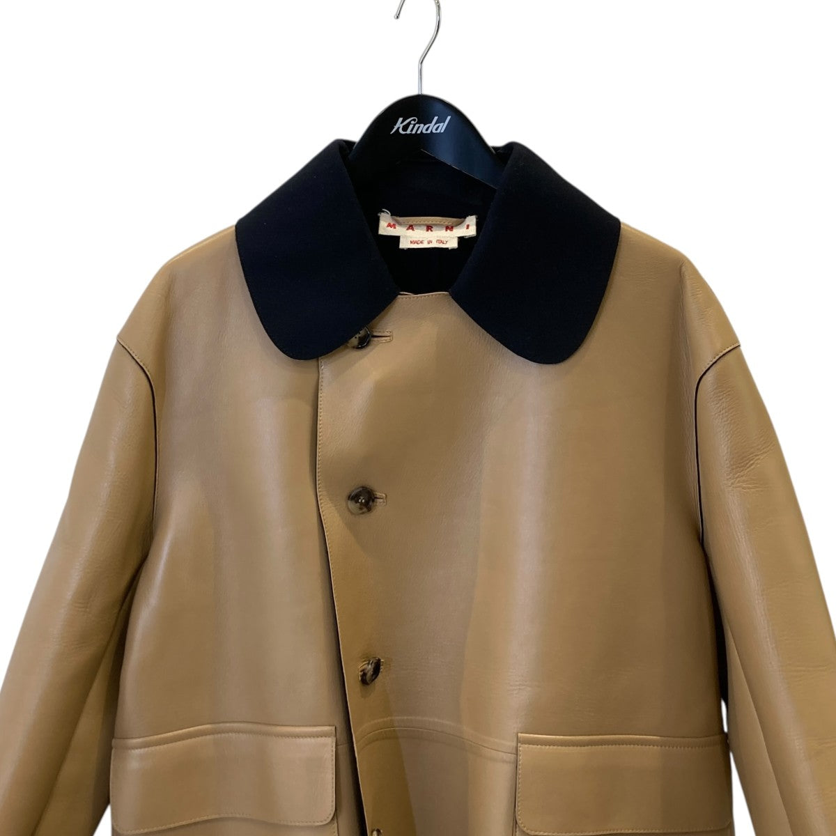 MARNI 羊革レザージャケットGIMX0092QYLA229 古着・中古-2枚目のアイテム画像