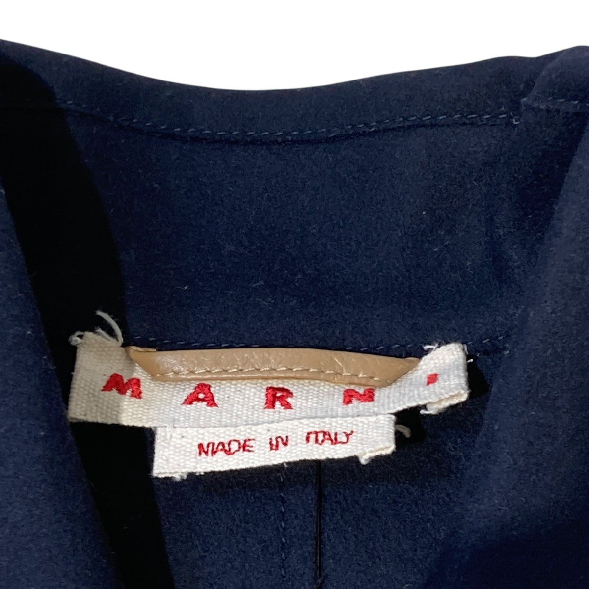 MARNI 羊革レザージャケットGIMX0092QYLA229 古着・中古-4枚目のアイテム画像