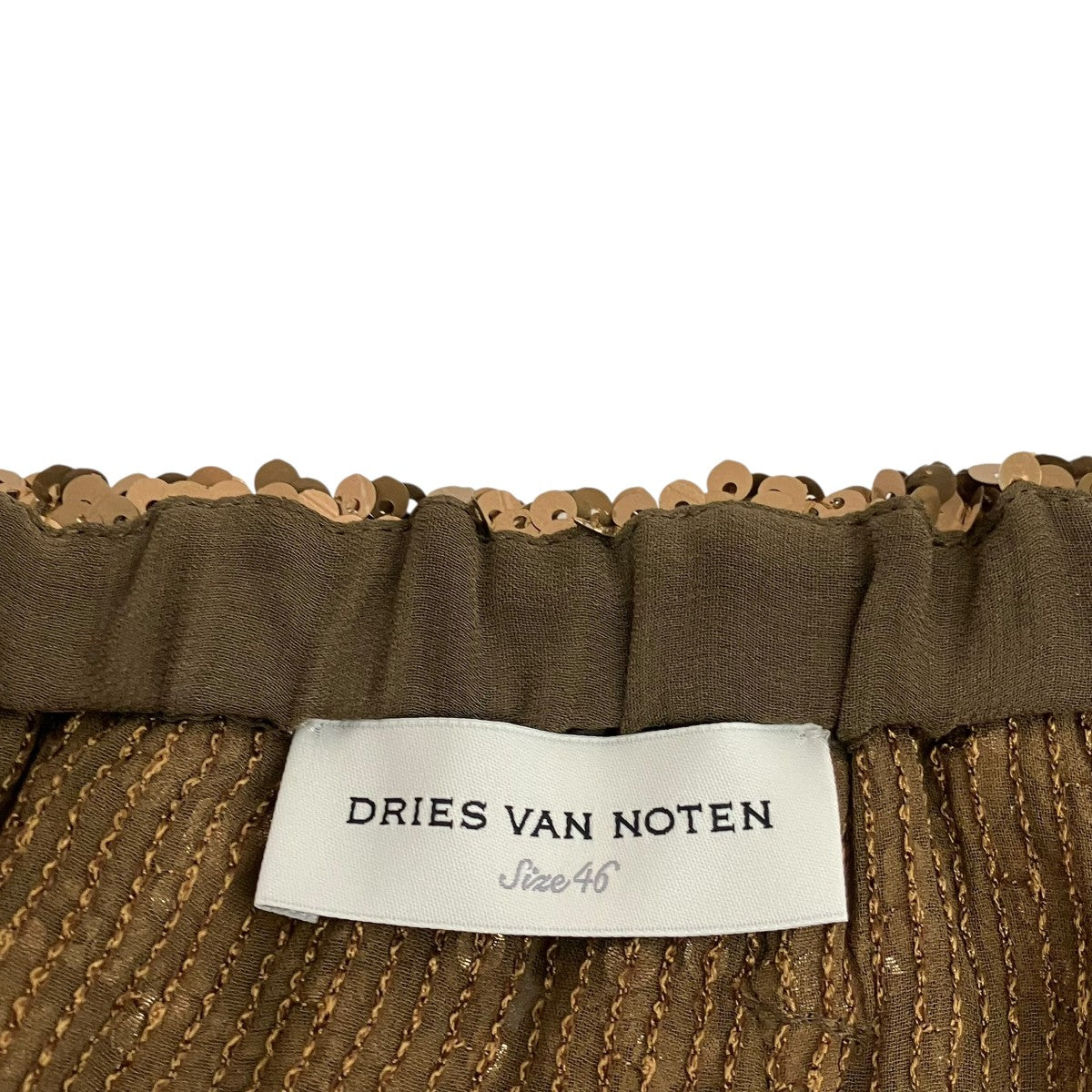 DRIES VAN NOTEN スパンコールトリム パンツ 古着・中古-6枚目のアイテム画像