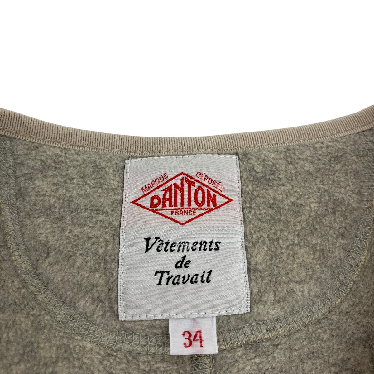 DANTON Fleece Collarless JACKETフリースジャケットJD-8911 古着・中古-5枚目のアイテム画像