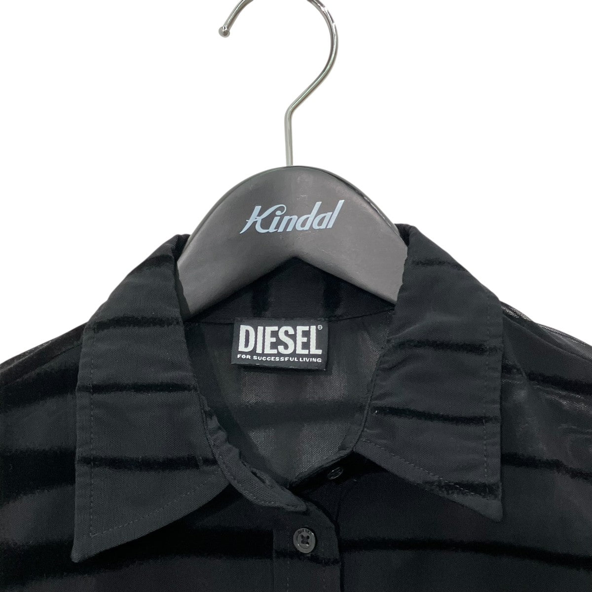 DIESEL C-AMISSボーダー長袖ブラウスA04986 OEDAI 古着・中古-3枚目のアイテム画像