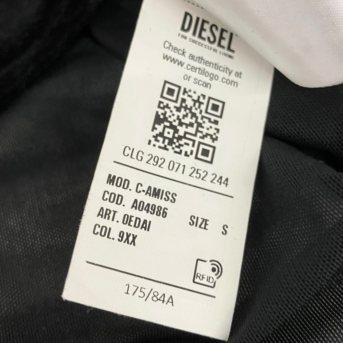 DIESEL C-AMISSボーダー長袖ブラウスA04986 OEDAI 古着・中古-5枚目のアイテム画像