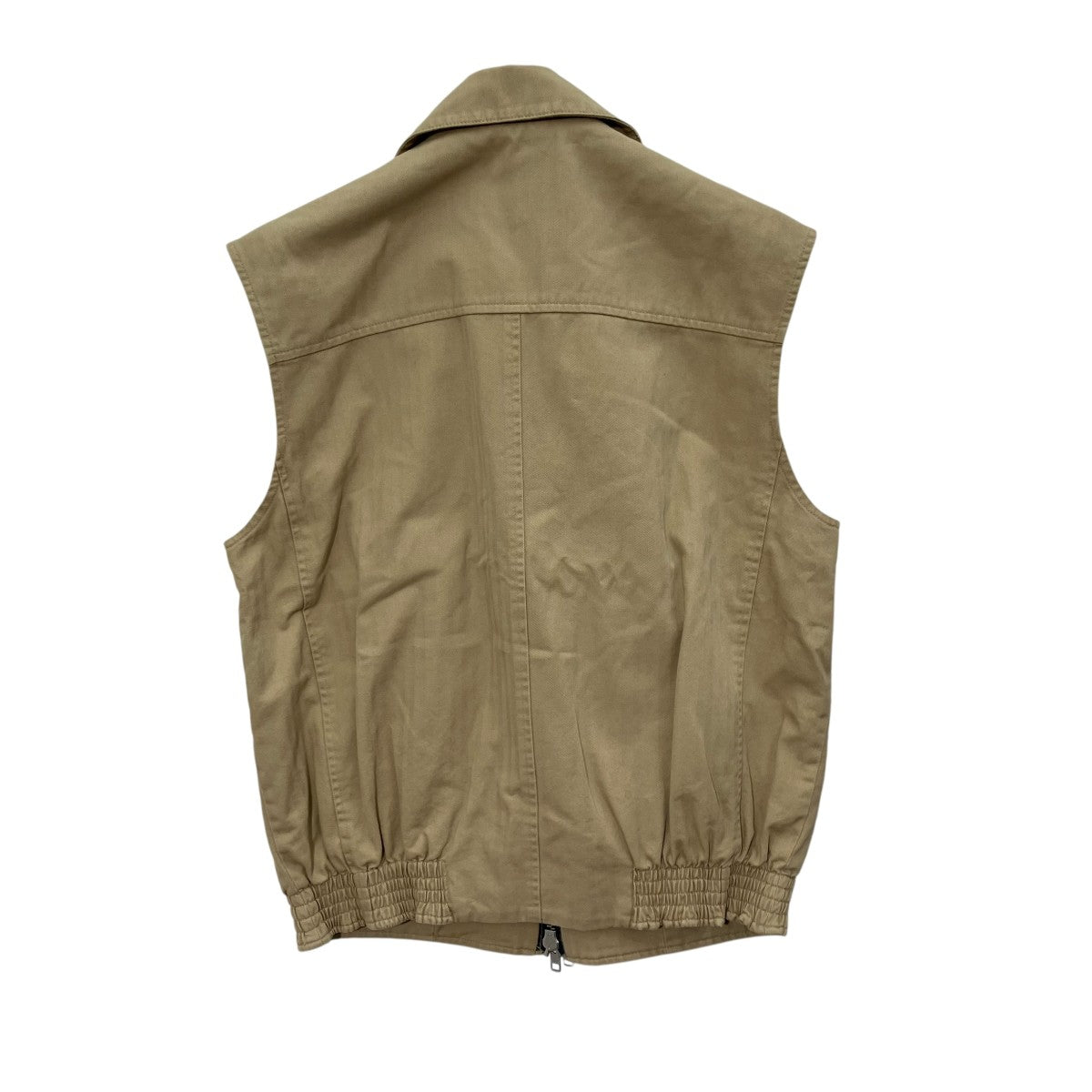 TONY WACK 25SSWASHED HERRINGBONE COTTON CARGOジップベストWBE12CJ36 古着・中古-2枚目のアイテム画像