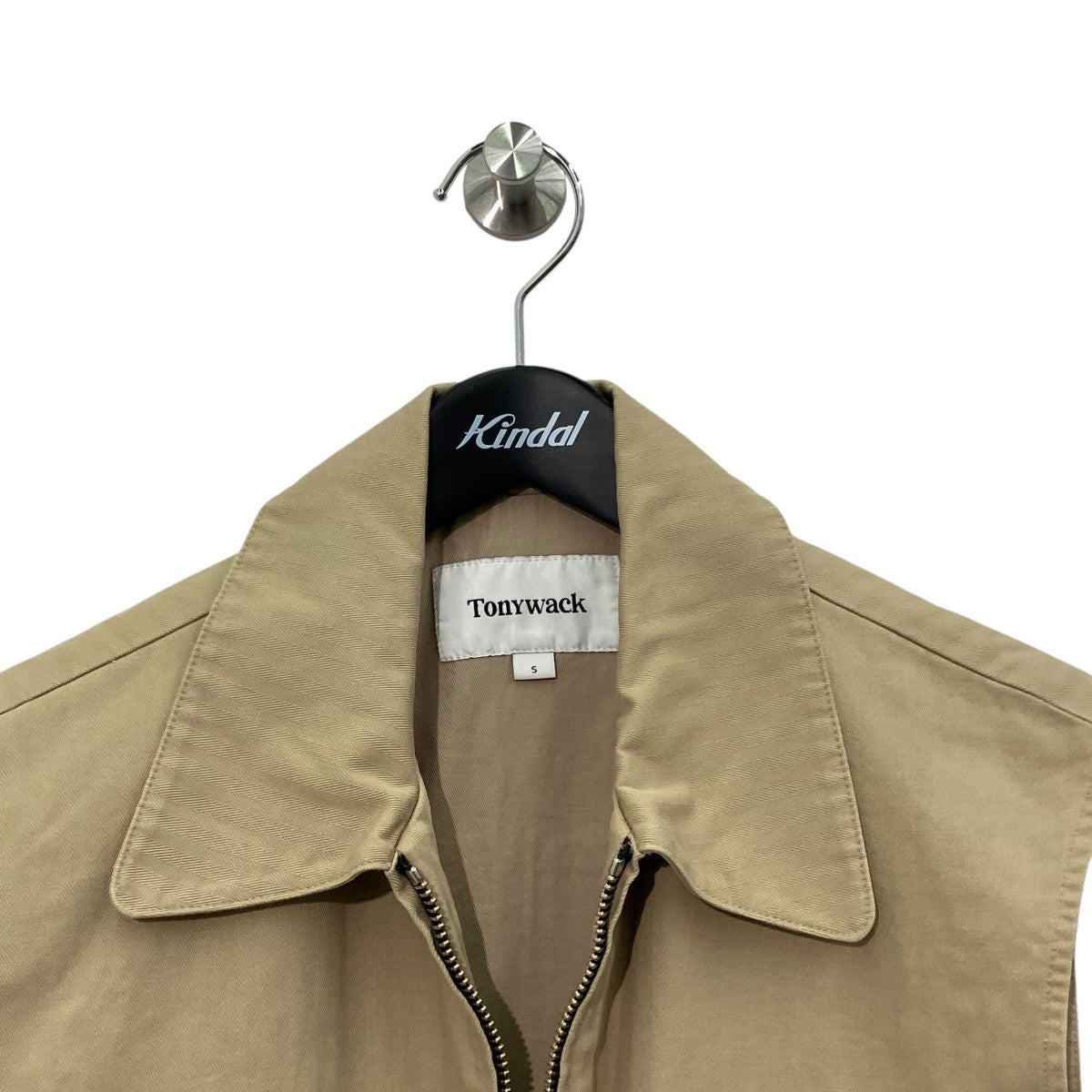 TONY WACK 25SSWASHED HERRINGBONE COTTON CARGOジップベストWBE12CJ36 古着・中古-3枚目のアイテム画像