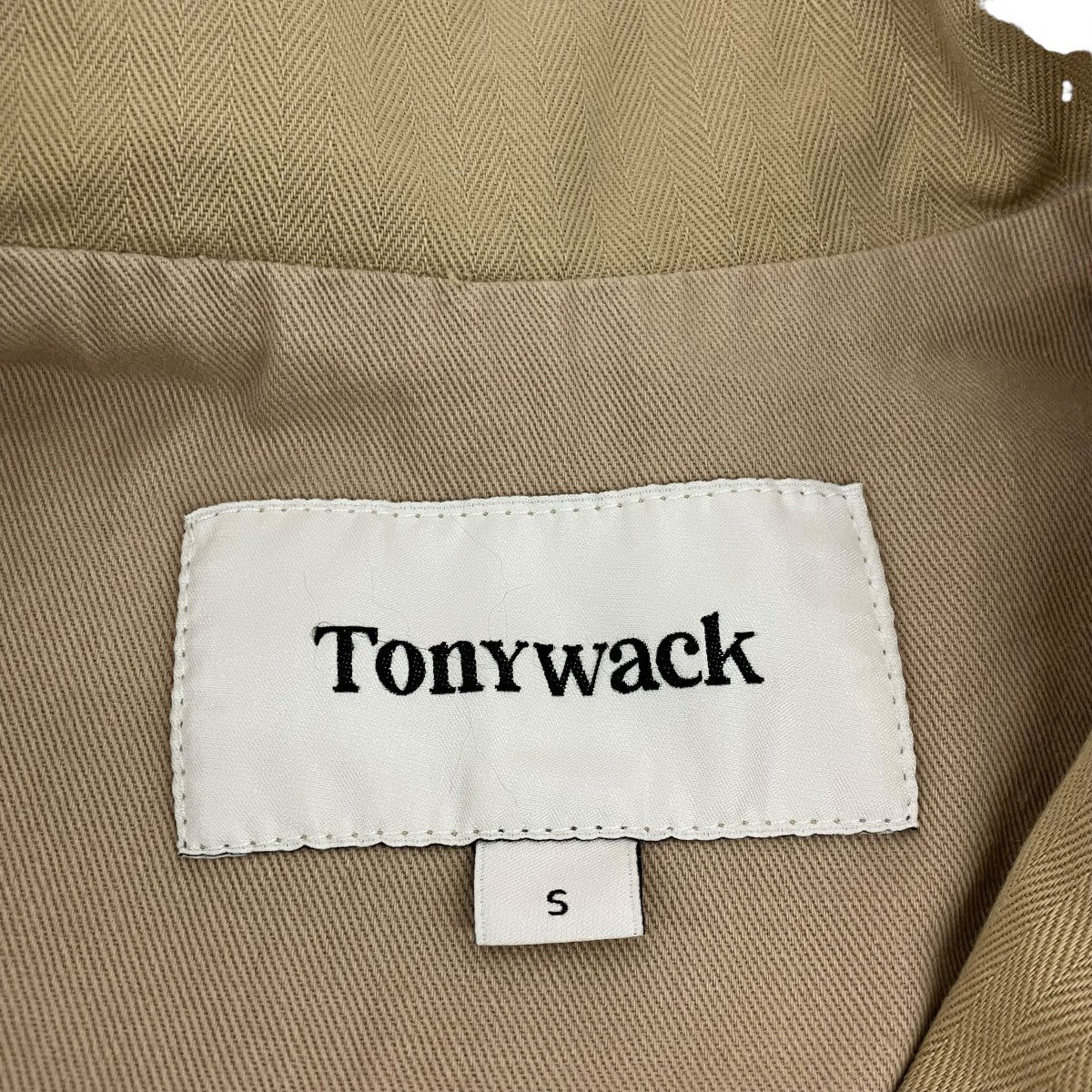 TONY WACK 25SSWASHED HERRINGBONE COTTON CARGOジップベストWBE12CJ36 古着・中古-4枚目のアイテム画像