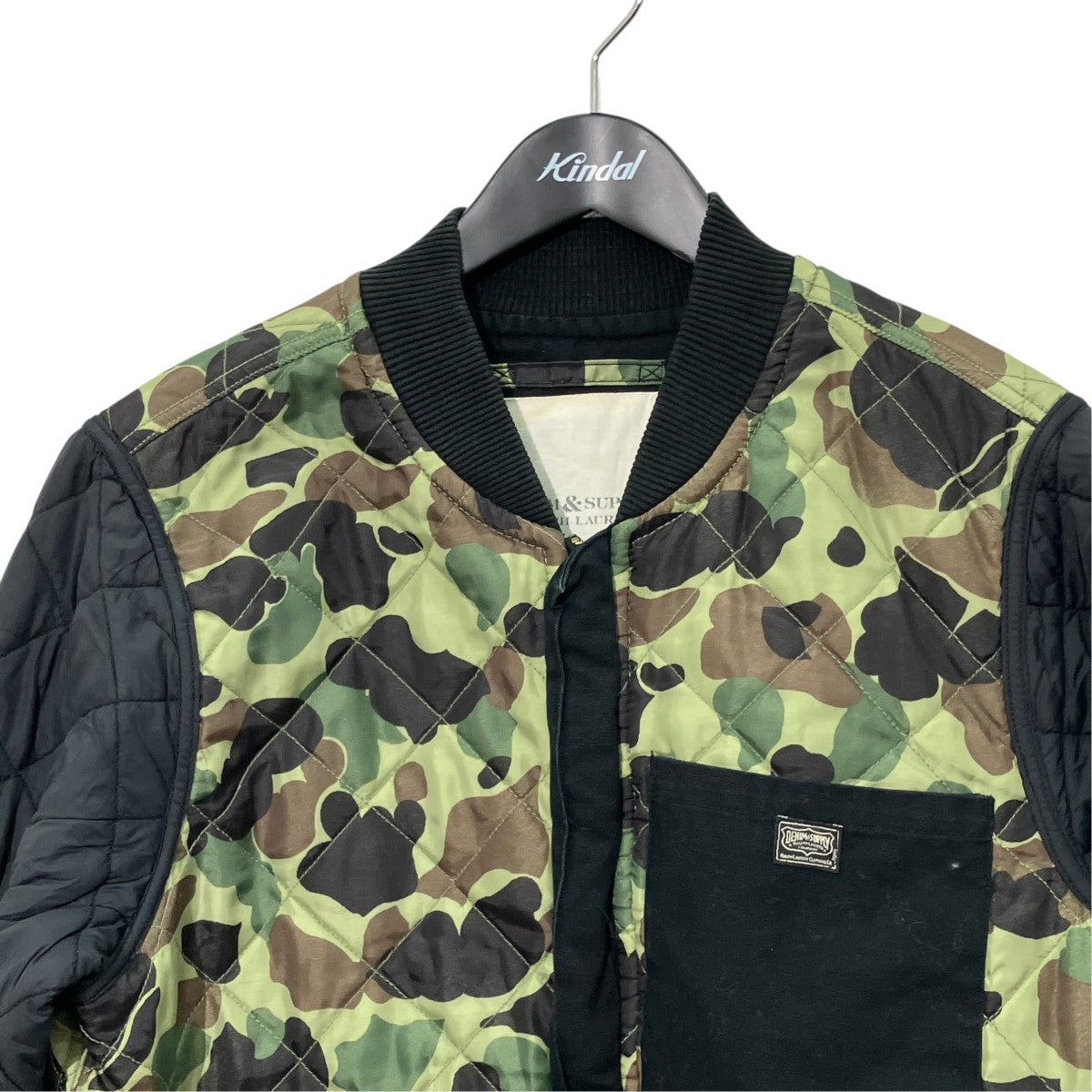 DENIM ＆ SUPPLY RALPH LAUREN カモフラージュ柄キルティングジャケット 古着・中古-3枚目のアイテム画像